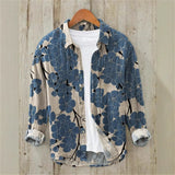 Рубашка с длинным рукавом в стиле ретро 3D Digital