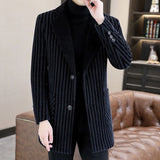 Autumn-winter high-quality men's medium-length coat