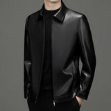 Кӯтоҳ PU чарм Business Lapel либоси тирамоҳӣ