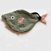 Children's Parent-child Green Fish Style Crossbody Bag