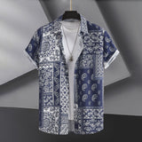 Men's Fashion Casual Digital Printing Short Sleeve Shirt