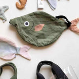 Children's Parent-child Green Fish Style Crossbody Bag