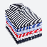 Men's Casual Striped Long Sleeve Shirt