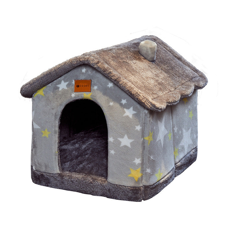 Foldable Dog House Pet Cat Bed Winter Dog Villa Sleep Kennel Removable Nest Warm Enclosed Cave Sofa Pets Supplies Foldable Dog House Pet Cat Bed Winter Dog Villa Sleep Kennel Removable Nest Warm Enclosed Cave Sofa Pets Supplies