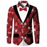 Модная мужская рубашка из двух частей с цифровой печатью