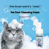 Pet Foot Cleaning Foam Dogs And Cats Dog Paw Cleaning Foot Washing Brush