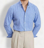 Antonios Business Striped Long Sleeve Shirt