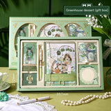 Handbook Set Gift Box Cute Girl Handbook Korean High Beauty Stationery Diary Office Supplies Cuadernos Gift Student Stationery