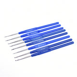 Knitting Tool Set Blue Plastic Handle Crochet