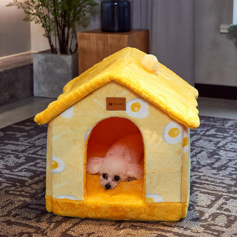 Foldable Dog House Pet Cat Bed Winter Dog Villa Sleep Kennel Removable Nest Warm Enclosed Cave Sofa Pets Supplies Foldable Dog House Pet Cat Bed Winter Dog Villa Sleep Kennel Removable Nest Warm Enclosed Cave Sofa Pets Supplies