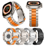 Suitable For Agpple Watch S10 Titanium Alloy Three-bead Strap