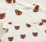 Creative Printed Baby Summer Backpack Pants Set