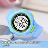 Мода Pin Buckle Luminous Waterproof PU Тасмаро Watch электронӣ донишҷӯӣ