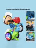 Boys And Girls Electric Dancing Stunt Tricycle Toy