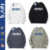 Мужская и женская осенняя новая хлопковая круглая горловина модная нижняя рубашка верхняя одежда