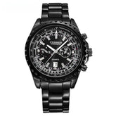 Men's Casual Quartz Movement Steel Band Wrist Business Watch
