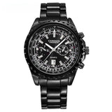 Men's Casual Quartz Movement Steel Band Wrist Business Watch