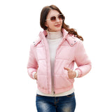 New autumn winter jacket with hood, waterproof, long sleeves, cotton lining