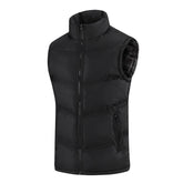 Fashion Sleeveless Vest Stand Collar Warm Waistcoat Men Jacket Trend