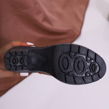 Plus Size Martin Boots Rhinestone High-heeled Cotton Boots