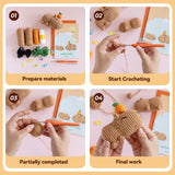 Doll Capybara Handmade Diy Knitting Crochet Kit Material Package