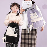 Schoolbag Lightweight And Large Capacity Elementary School Student Cute Bear Backpack