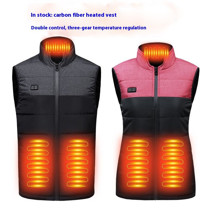 Men's Casual Vest Charging Heating USB Interface Intelligent Constant Temperature Men's Casual Vest Charging Heating USB Interface Intelligent Constant Temperature