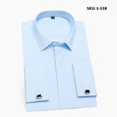 Men's Long Sleeve No Iron Slim Fit Shirt White