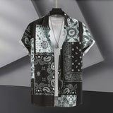 Men's Fashion Casual Digital Printing Short Sleeve Shirt
