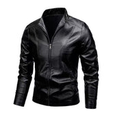 Men's Slim Fit Fashionable Beautiful Leather Coat Jacket
