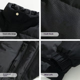 Men's Winter Lightweight Down Jacket with Loose Lapels