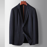 Plain elastic suit jacket for young and middle-aged people