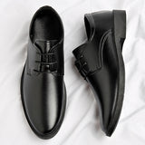 Soft Leather Soft Bottom Youth British Style Casual Formal Wear Leather Shoes
