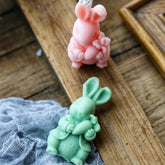 Cute Carrot Rabbit Candle Mold For Making