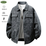 3D стерео американская ретро хип-хоп куртка из искусственной кожи с воротником-поло