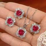 Minority Simple Fashion Gold-plated Copper Jewelry Suit