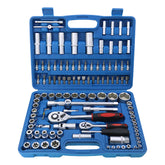 108 Sleeve Tool Car Maintenance Toolbox Multi-function Ratchet Spanner Set