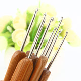 DIY Hand Knitting Tool Carbonized Bamboo Crochet