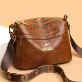 Large Capacity Multi Compartment Cross Body Bag Casual All-matching