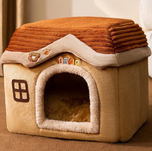 Foldable Dog House Pet Cat Bed Winter Dog Villa Sleep Kennel Removable Nest Warm Enclosed Cave Sofa Pets Supplies Foldable Dog House Pet Cat Bed Winter Dog Villa Sleep Kennel Removable Nest Warm Enclosed Cave Sofa Pets Supplies