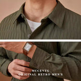 Рубашка свободного кроя в стиле ретро для мальчиков, однотонная, с длинными рукавами, плиссированная