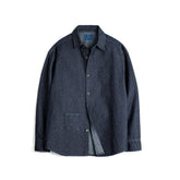 American Retro Checkerboard Plaid Denim Shirt Jacket Loose