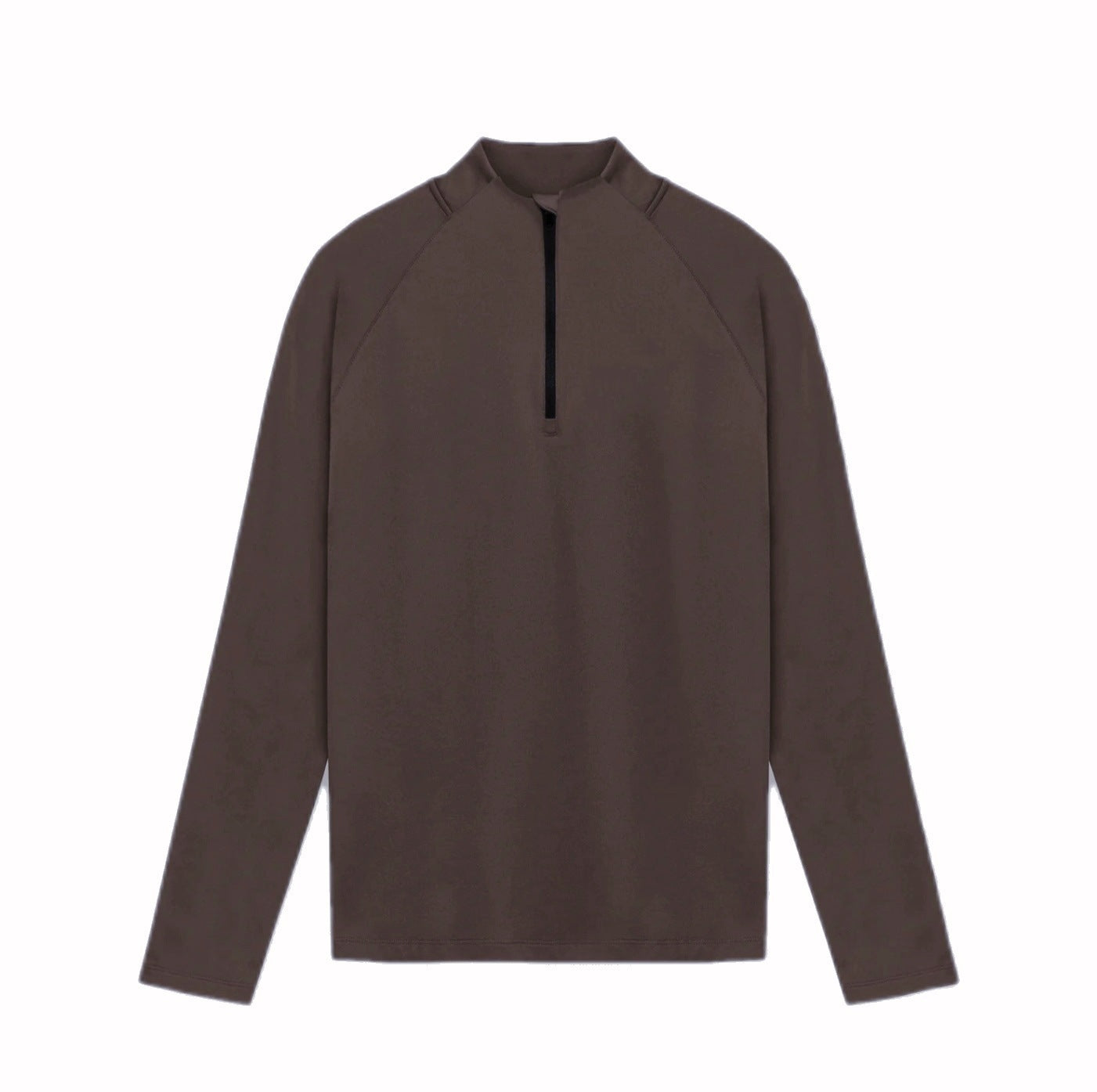 High Collar Half Zipper Training Long Sleeve T-shirt Running Top Fashion High Collar Half Zipper Training Long Sleeve T-shirt Running Top Fashion