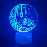 Religious 3D Night Light Christian Islam India Buddhism Colorful Energy Saving Lamp