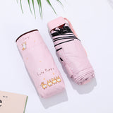 Children's Umbrella Off Sunscreen And Windproof Cartoon Umbrella Girl