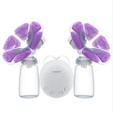 RealBubee Powerful Double Intelligent Microcomputer USB Electric Breast With Milk Bottle Cold Heat Pad Nipple