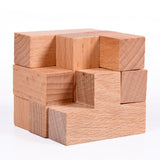 Desk Novalty Wooden Soma Cube Puzzle IQ Mind Box Brain Teaser Game for Adults Kids