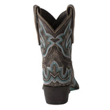 Women's Embroidered Pointed Leather Boots In Plus Size