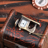 Vintage Necklace Pendant Watch Sewing Machine Shape