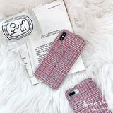 Flannelette Plaid Cell Phone Case Wool
